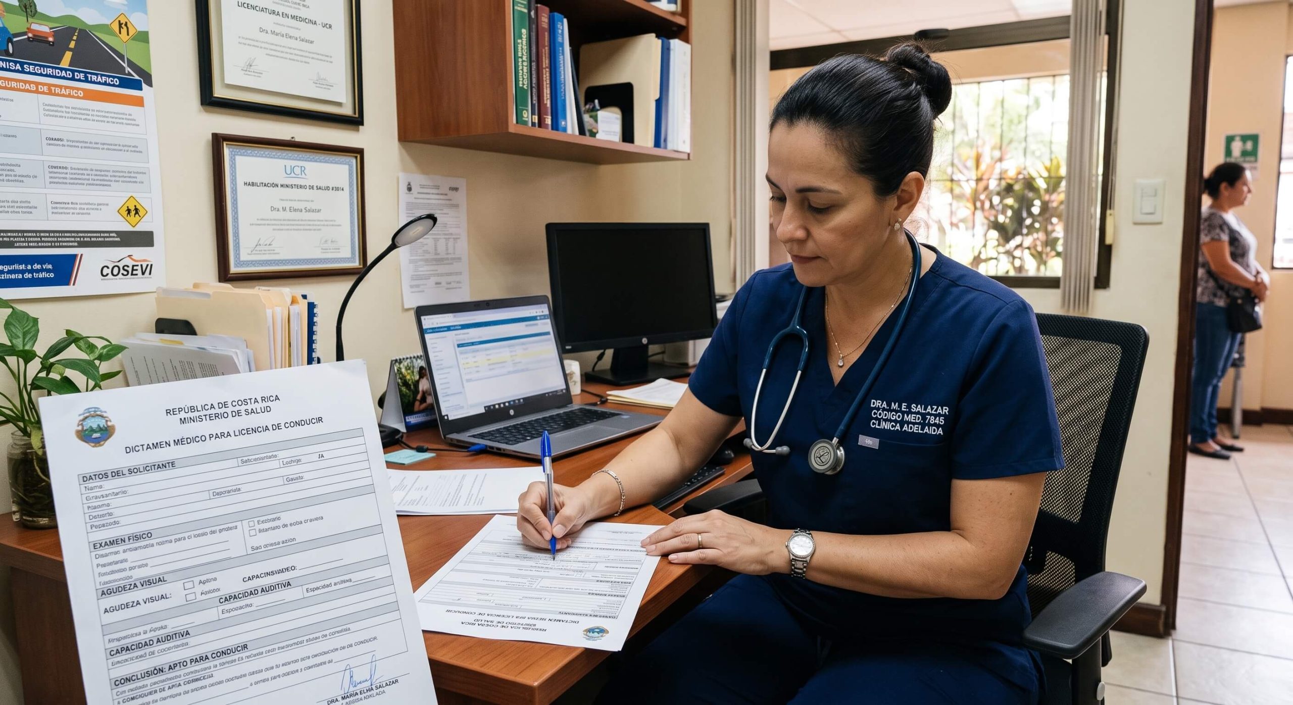 Dictamen médico para licencia de conducir